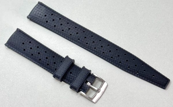 TROPICAL KAUTSCHUK UHRENARMBAND 18MM - SCHWARZ – Bild 2