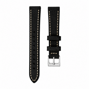 UHRENARMBAND RINDSLEDER 18MM VINTAGE – SCHWARZ