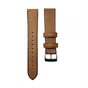 UHRENARMBAND RINDSLEDER 18MM VINTAGE – COGNAG / HELLBRAUN