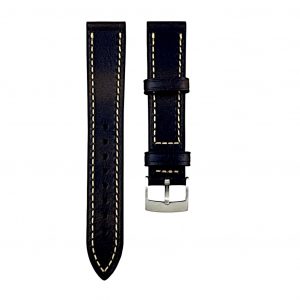 UHRENARMBAND RINDSLEDER 18MM VINTAGE – SCHWARZ