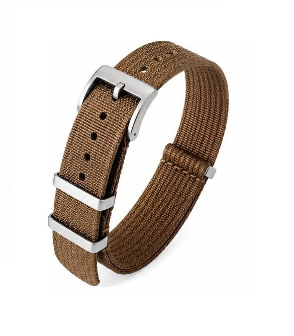 UHRENARMBAND 18MM NATO VINTAGE - KHAKIBRAUN – Bild 2